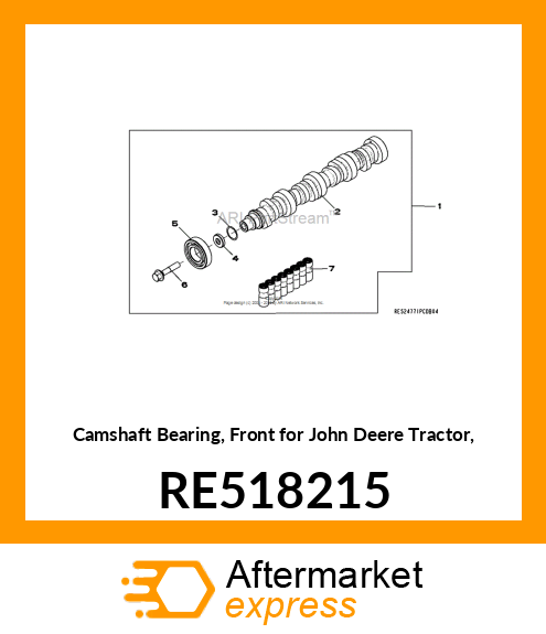 BALL BEARING, CAMSHAFT RE518215