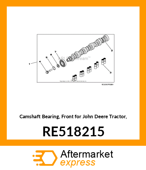 BALL BEARING, CAMSHAFT RE518215