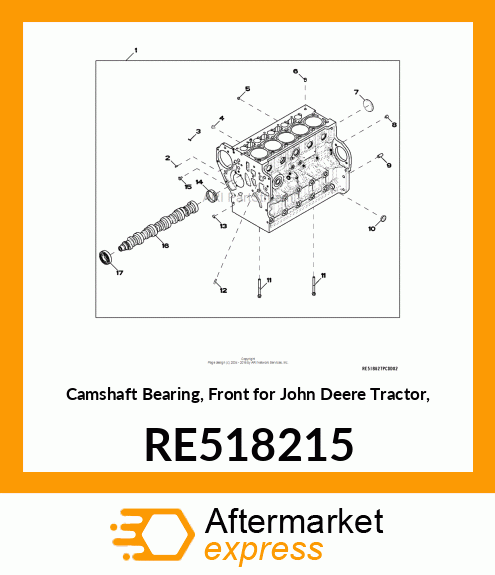 BALL BEARING, CAMSHAFT RE518215