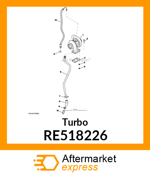 TURBOCHARGER,TURBOCHARGER,S1B 4 CYL RE518226