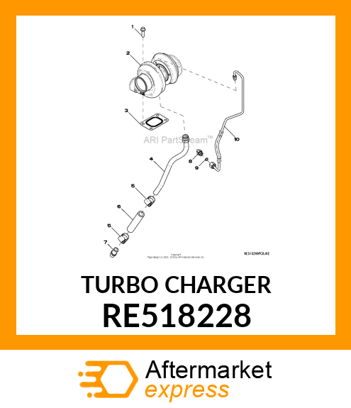 TURBOCHARGER,TURBOCHARGER,S1B 4CYL RE518228