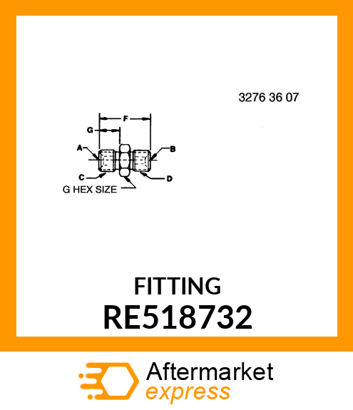 UNION FITTING RE518732