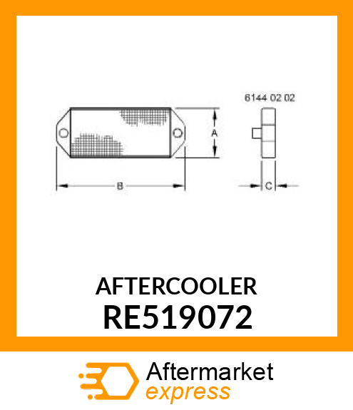 AFTERCOOLER RE519072