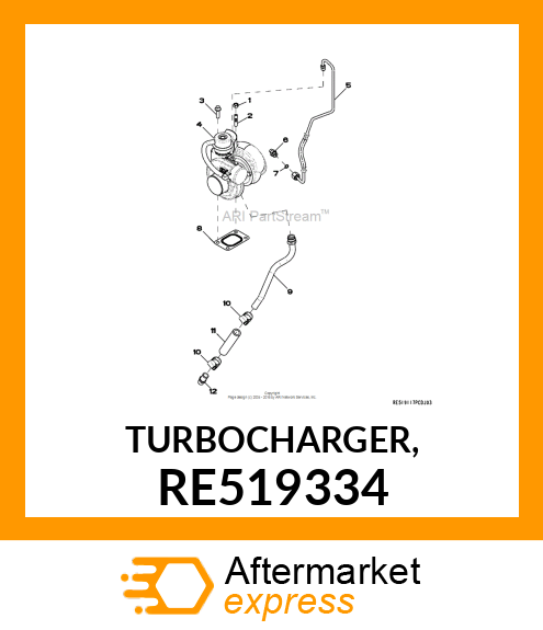 TURBOCHARGER, RE519334