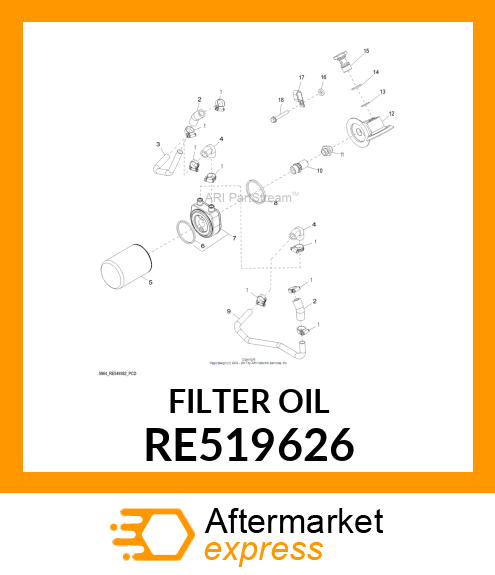 OIL FILTER, SERVICE RE519626