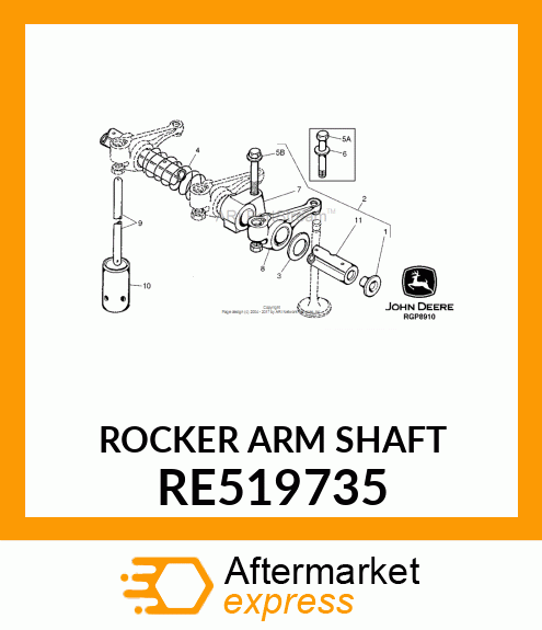 ROCKER ARM SHAFT RE519735