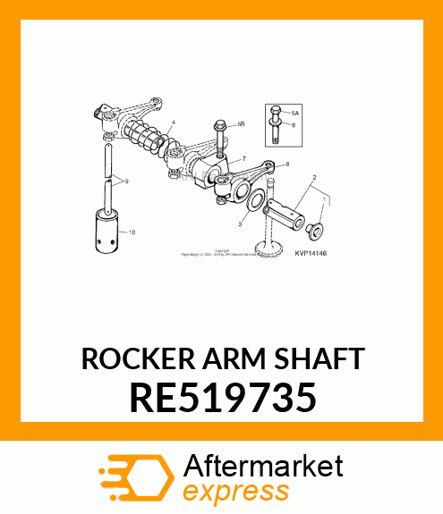 ROCKER ARM SHAFT RE519735