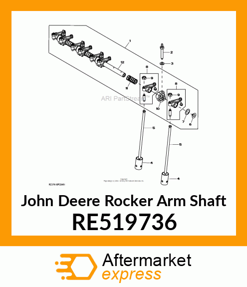 KIT,ROCKER ARM SHAFT,4 CYL RE519736