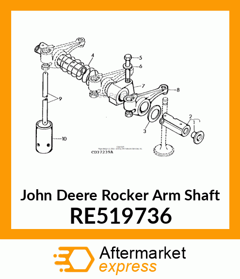 KIT,ROCKER ARM SHAFT,4 CYL RE519736