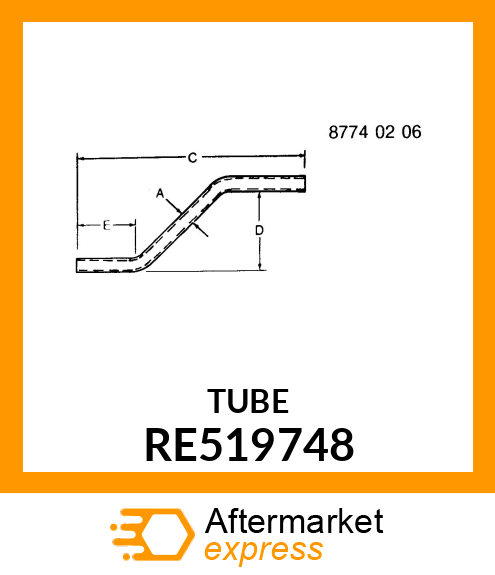 TUBE,W/ O RE519748