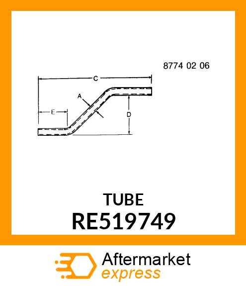 TUBE,W/ O RE519749