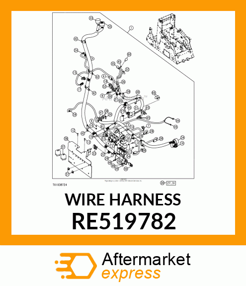 WIRING HARNESS RE519782