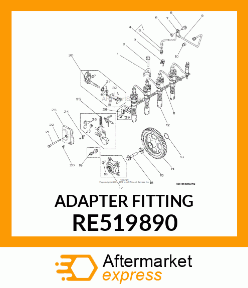 ADAPTER FITTING RE519890