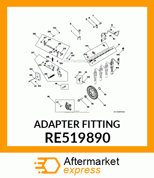 ADAPTER FITTING RE519890