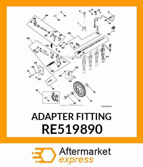 ADAPTER FITTING RE519890