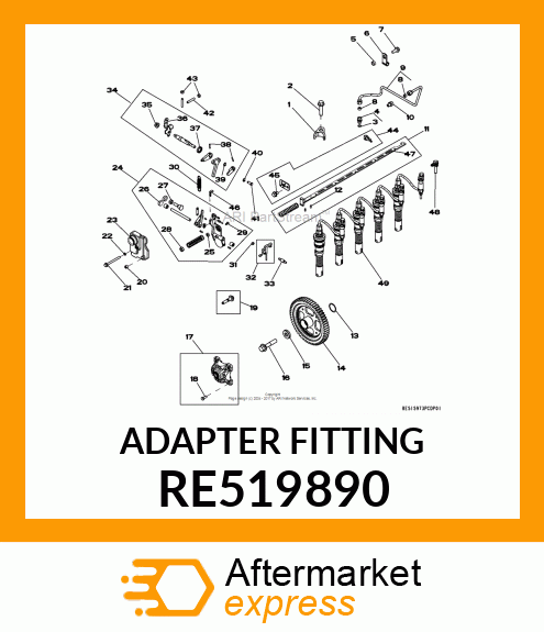 ADAPTER FITTING RE519890