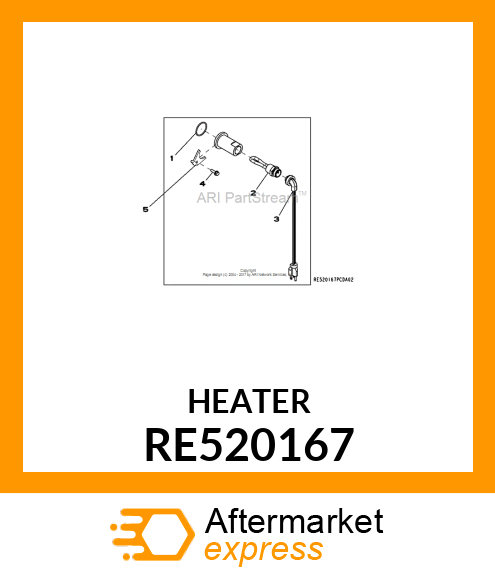 Heater Kit - COOLANT HEATER KIT RE520167