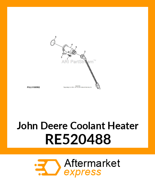 COOLANT HEATER RE520488