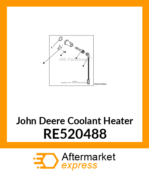 COOLANT HEATER RE520488