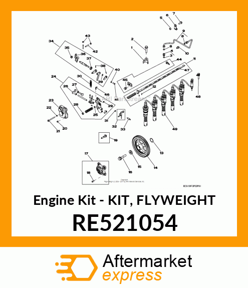 Engine Kit - KIT, FLYWEIGHT RE521054