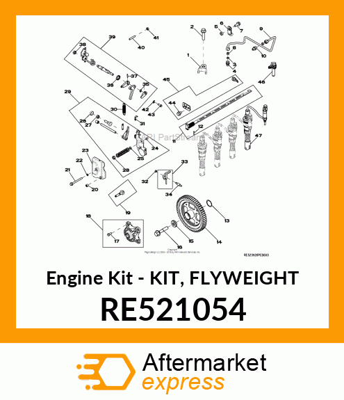 Engine Kit - KIT, FLYWEIGHT RE521054