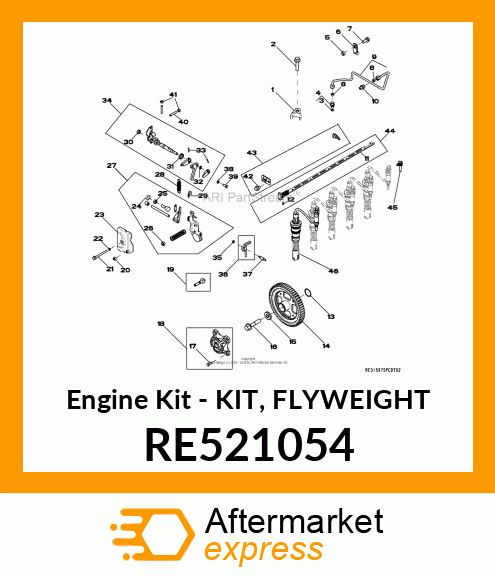 Engine Kit - KIT, FLYWEIGHT RE521054