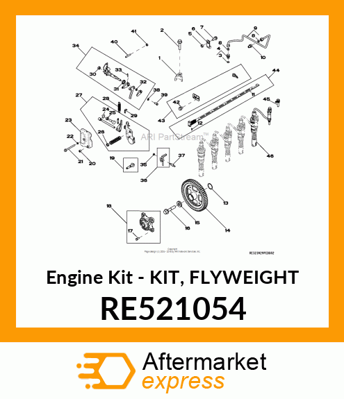 Engine Kit - KIT, FLYWEIGHT RE521054