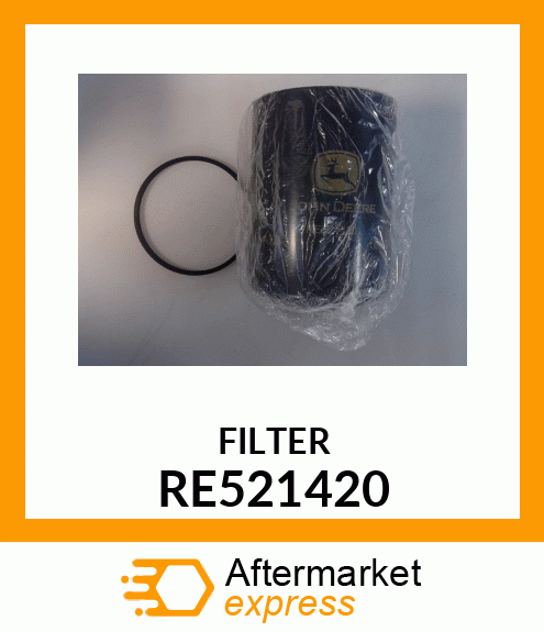 OIL FILTER,ENGINE OIL W/PACKING PA RE521420