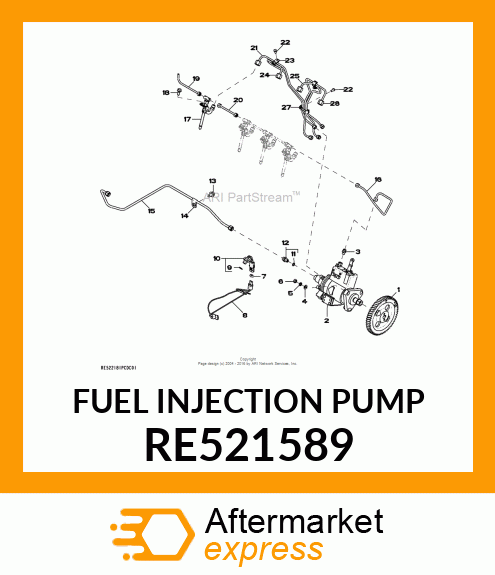 FUEL INJECTION PUMP RE521589