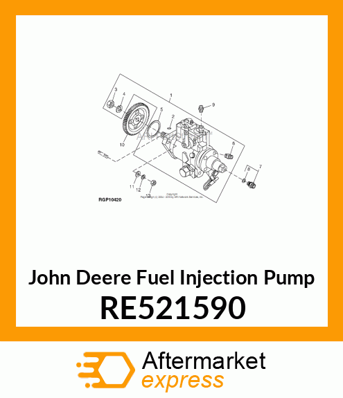 FUEL INJECTION PUMP RE521590
