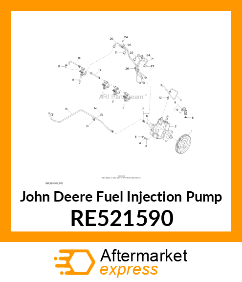 FUEL INJECTION PUMP RE521590