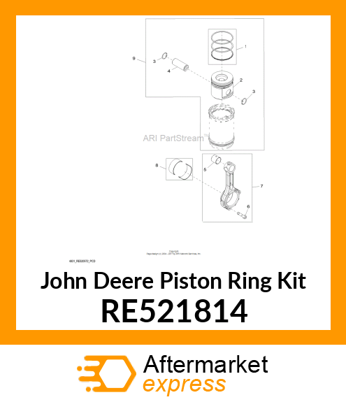 PISTON RING KIT RE521814