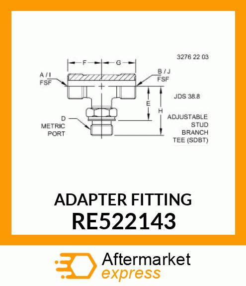 ADAPTER FITTING RE522143