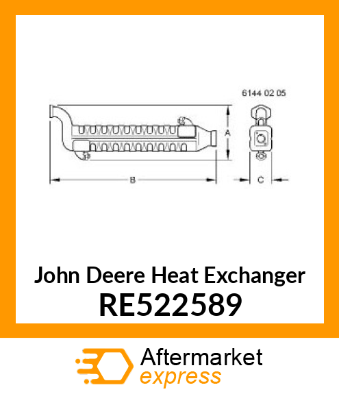 HEAT EXCHANGER RE522589