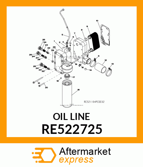 OIL LINE RE522725