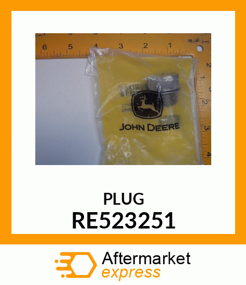 FITTING PLUG, PLUG WITH SEAL TIER 3 RE523251