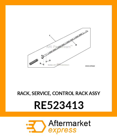 RACK, SERVICE, CONTROL RACK ASSY RE523413