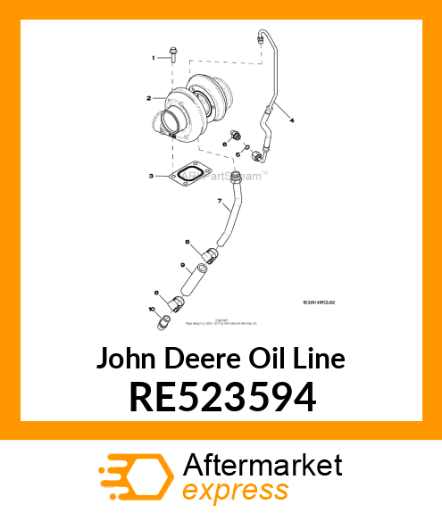 HOSE, OIL FEED RE523594