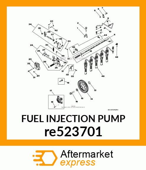 FUEL INJECTION PUMP re523701