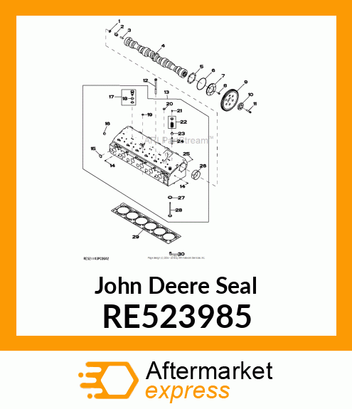 SEAL, VALVE STEM RE523985