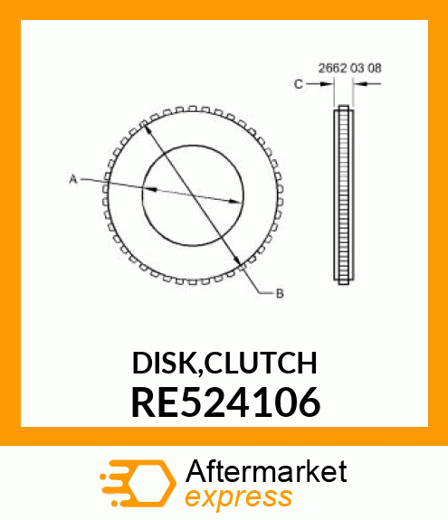 DISK,CLUTCH RE524106