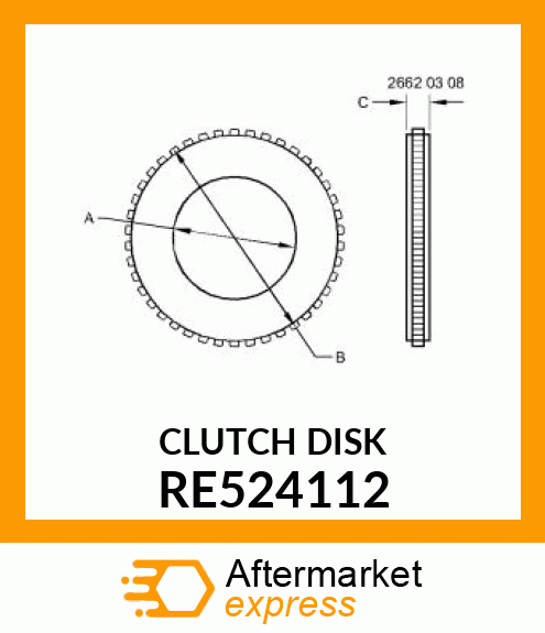 CLUTCH DISK RE524112