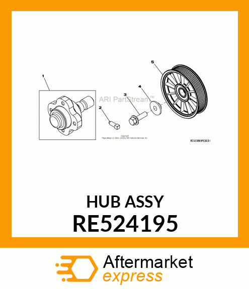 HUB,FAN ASSEMBLY RE524195