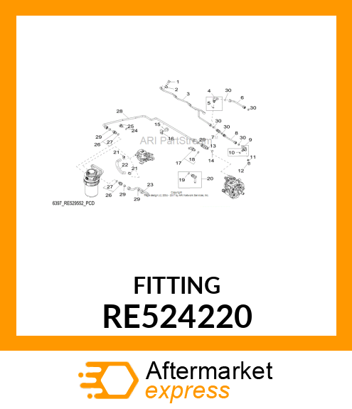 FITTING, 3 RE524220