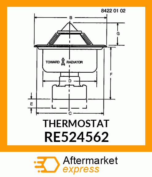 THERMOSTAT RE524562