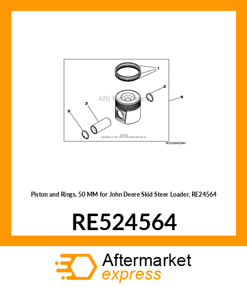 PISTON REPLACEMENT KIT RE524564