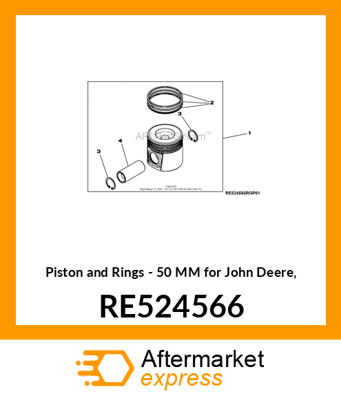 PISTON REPLACEMENT KIT RE524566