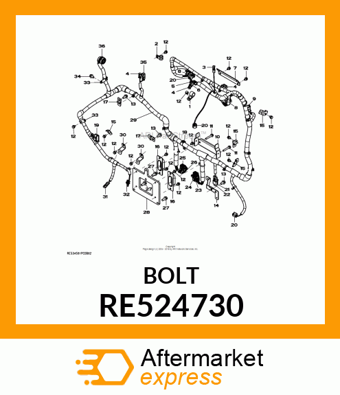 CAP SCREW RE524730