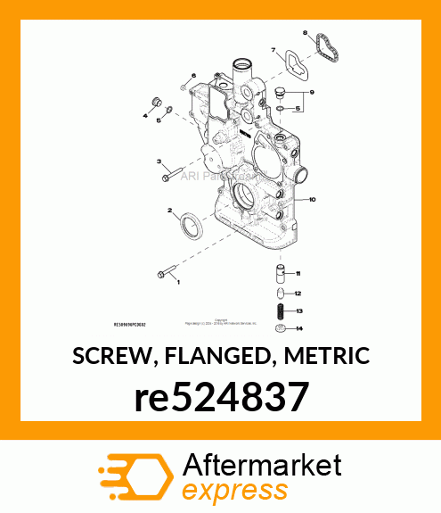 SCREW, FLANGED, METRIC re524837