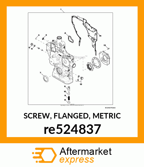 SCREW, FLANGED, METRIC re524837